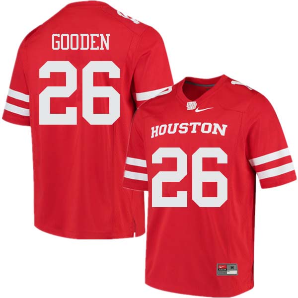 Men #26 Elijah Gooden Houston Cougars College Football Jerseys Sale-Red